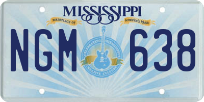 MS license plate NGM638