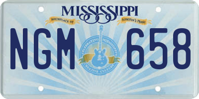 MS license plate NGM658