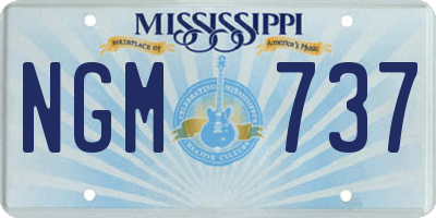 MS license plate NGM737