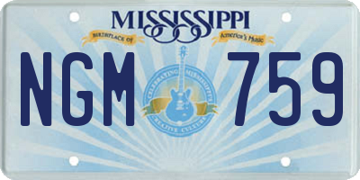 MS license plate NGM759