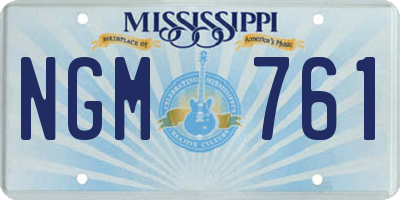 MS license plate NGM761