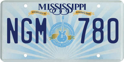 MS license plate NGM780