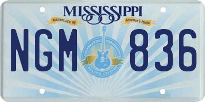MS license plate NGM836