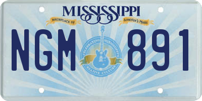 MS license plate NGM891