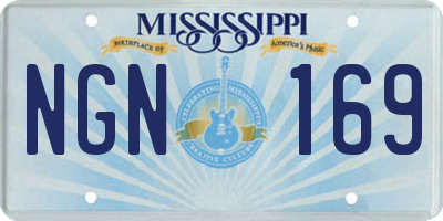 MS license plate NGN169