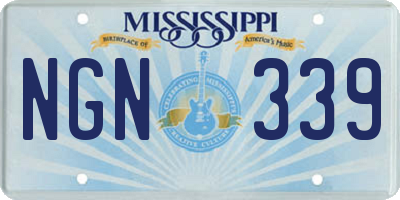 MS license plate NGN339