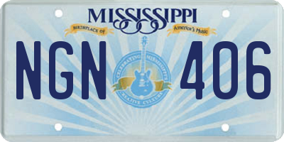 MS license plate NGN406