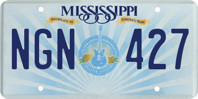 MS license plate NGN427