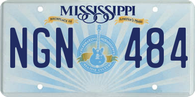 MS license plate NGN484