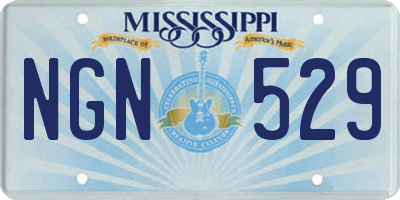 MS license plate NGN529