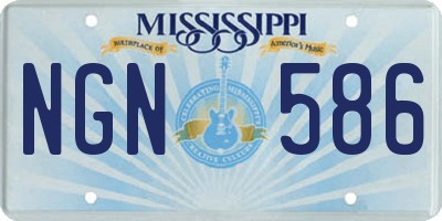 MS license plate NGN586