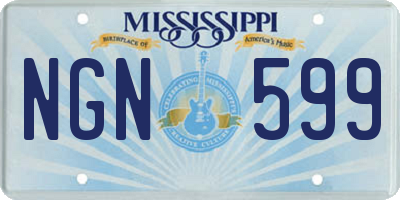MS license plate NGN599