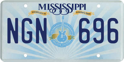 MS license plate NGN696