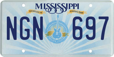 MS license plate NGN697
