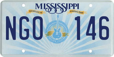 MS license plate NGO146