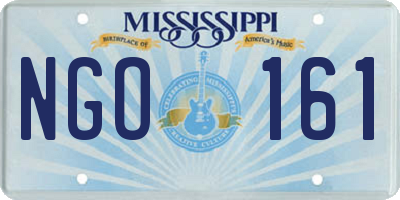 MS license plate NGO161