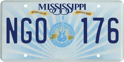 MS license plate NGO176