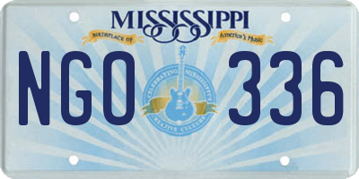 MS license plate NGO336