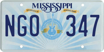 MS license plate NGO347