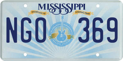 MS license plate NGO369
