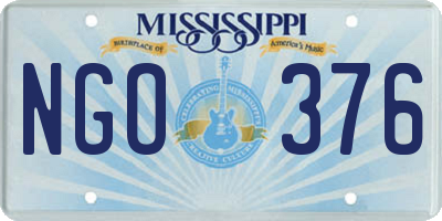 MS license plate NGO376
