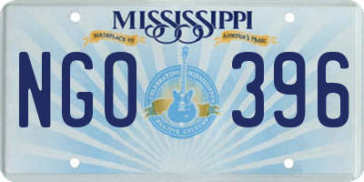 MS license plate NGO396