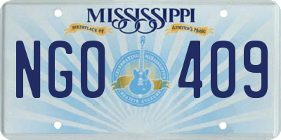 MS license plate NGO409