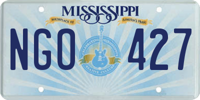 MS license plate NGO427