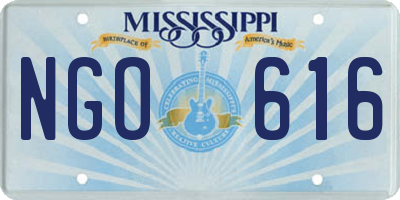 MS license plate NGO616