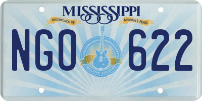 MS license plate NGO622
