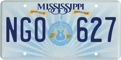 MS license plate NGO627