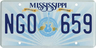 MS license plate NGO659
