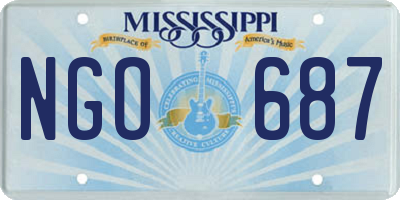 MS license plate NGO687