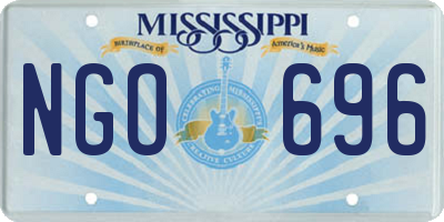 MS license plate NGO696