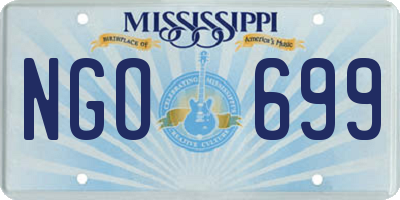 MS license plate NGO699