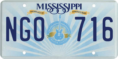 MS license plate NGO716