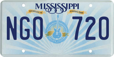 MS license plate NGO720