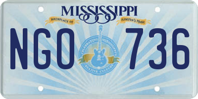 MS license plate NGO736