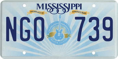 MS license plate NGO739