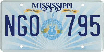 MS license plate NGO795