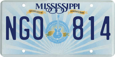 MS license plate NGO814