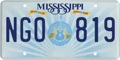 MS license plate NGO819