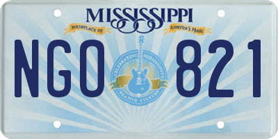 MS license plate NGO821