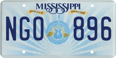 MS license plate NGO896