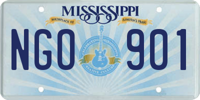 MS license plate NGO901