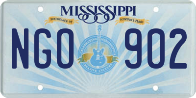 MS license plate NGO902