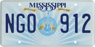 MS license plate NGO912