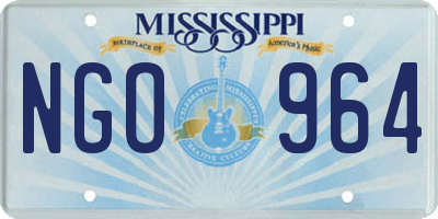 MS license plate NGO964