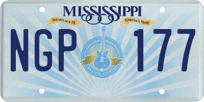 MS license plate NGP177