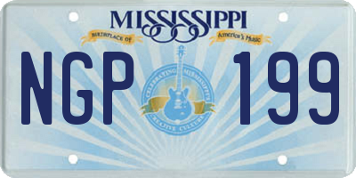 MS license plate NGP199